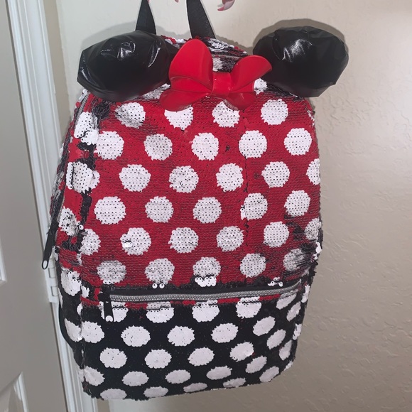 minnie mouse sequin backpack
